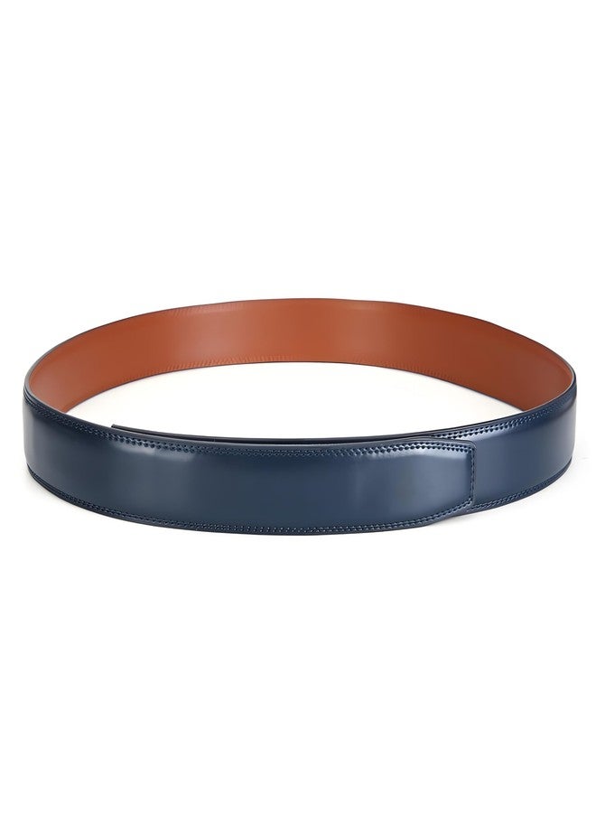 Nelbons Men's Leather Ratchet Belt ly 35mm 1 3/8,Leather Belt without Buckle - Image 4