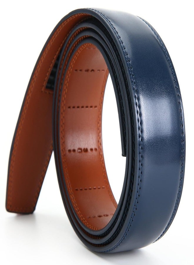 Nelbons Men's Leather Ratchet Belt ly 35mm 1 3/8,Leather Belt without Buckle - Image 1