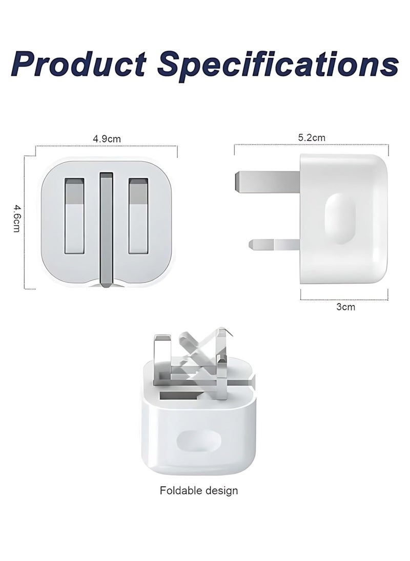 Generic - iPhone 20W USB-C Fast Charger | Power Adapter for iPhone 15/14/13/12/SE/11/XR/XS/X & iPad – Rapid Charging & Compact Design - Image 1