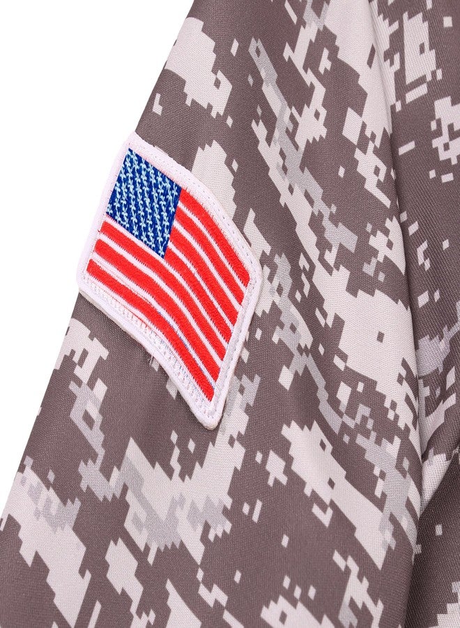 Davsolly Army Costume for Boys Army Halloween Costume for Kids Military Camo Soldier Costume for Soldier Dress Up Halloween - Image 4