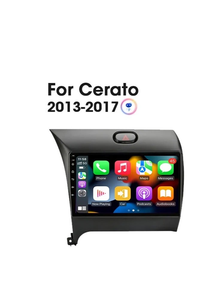 MNT Kia Cerato screen from 2013 to 2017 is part of the car's infotainment system. It runs on Android and supports features like Apple CarPlay and Android Auto, allowing you to easily connect your smartphone. It also offers a high resolution of up to 1080 pixels, making it excellent for displaying information and maps clearly. - Image 1