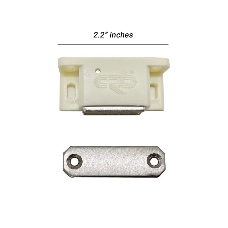 Volo VOLO Polyvinyl Chloride Door CatcherDoor Magnet For Cabinet Cupboard Wardrobe Kitchen Bathroom OfficeDoor Closer MagnetWhitePack Of 5 Pcs  - Image 2
