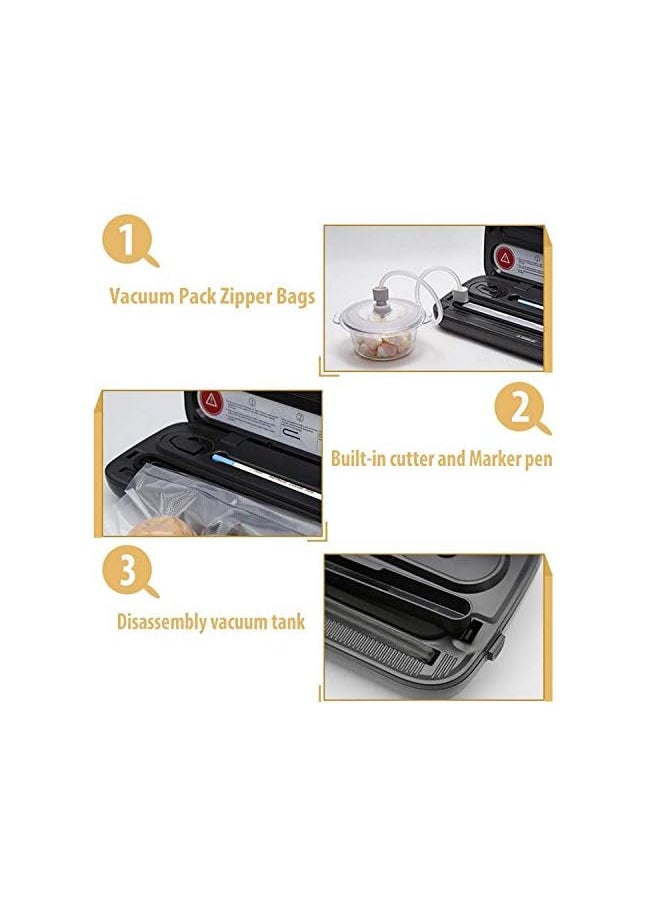 UPSCALE - Vacuum Sealer And Packing Machine| Multifunction|Commercial Grade|Automatic| Dry & Wet Sealing System| Stainless Steel Top| Led| Roll Cutter|1 Year Warranty - Image 1