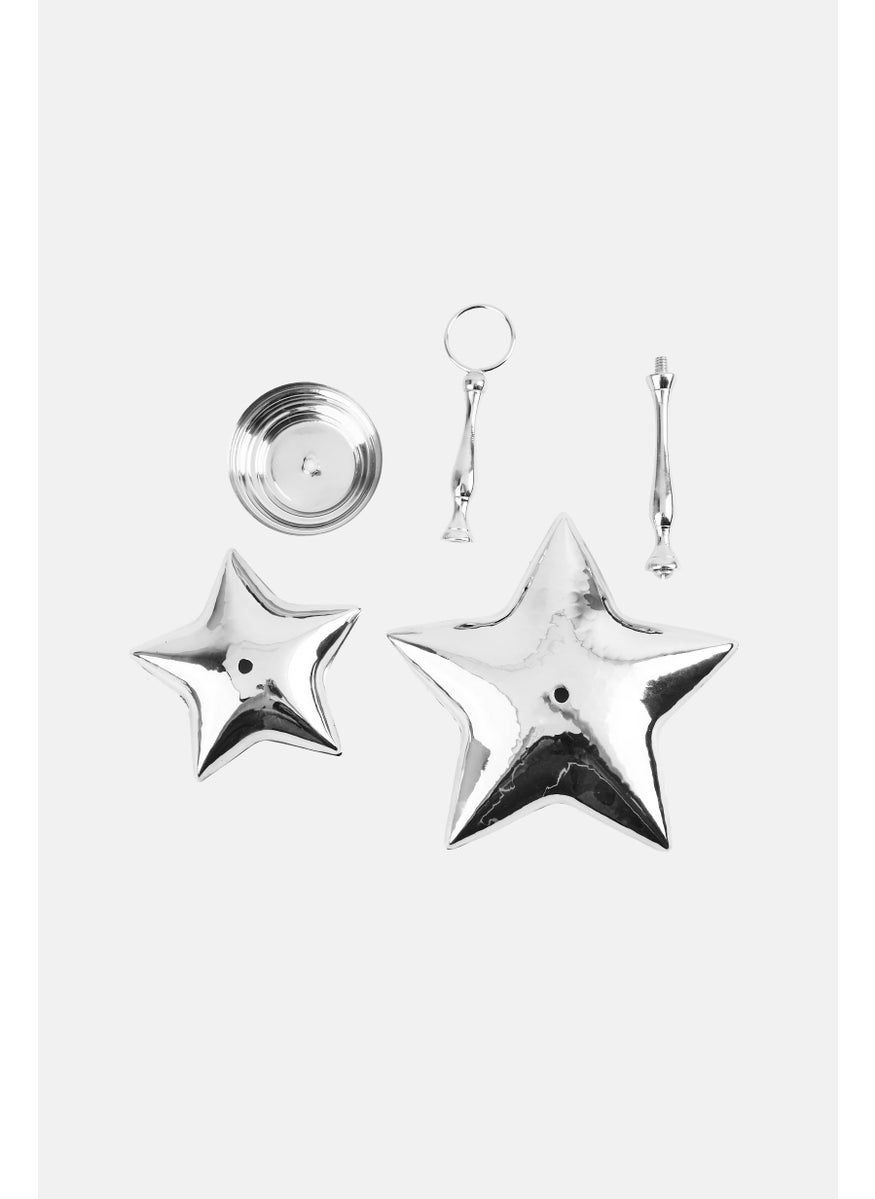 Hoff Stainless Steel Star Shape Stern Shelf, Silver  - Image 1