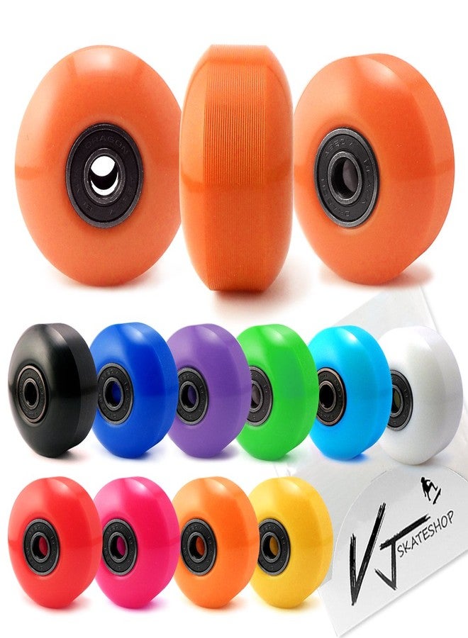 VJ 5.0 Skateboard Trucks (Silver), Skateboard Wheels 52mm, Skateboard Bearings, Skateboard Pads, Skateboard Hardware 1" (52mm Orange) - Image 3