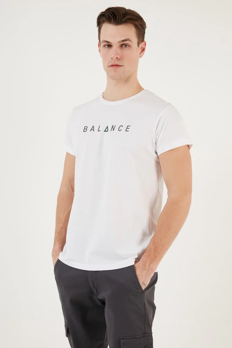 Buratti Cotton Slim Fit Crew Neck T Shirt Men's T Shirt 541BALANCE