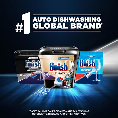 Finish Quantum Dishwasher Pods, No Pre-Rinse Dishwasher Detergent Soap Removes 24HR Dried-On Stain and Grease, Leaving a Virtually Spotless Shine, 62 Count - Image 5