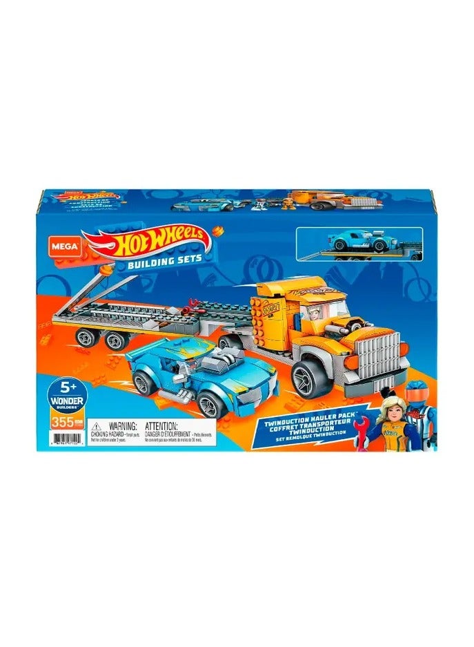 ميجا مجموعة بناء ميجا كونستروكس هوت ويلز تويندكشن هاولر باك، لعبة بناء مكونة من 355 قطعة مع شخصيتين للأطفال - Image 1