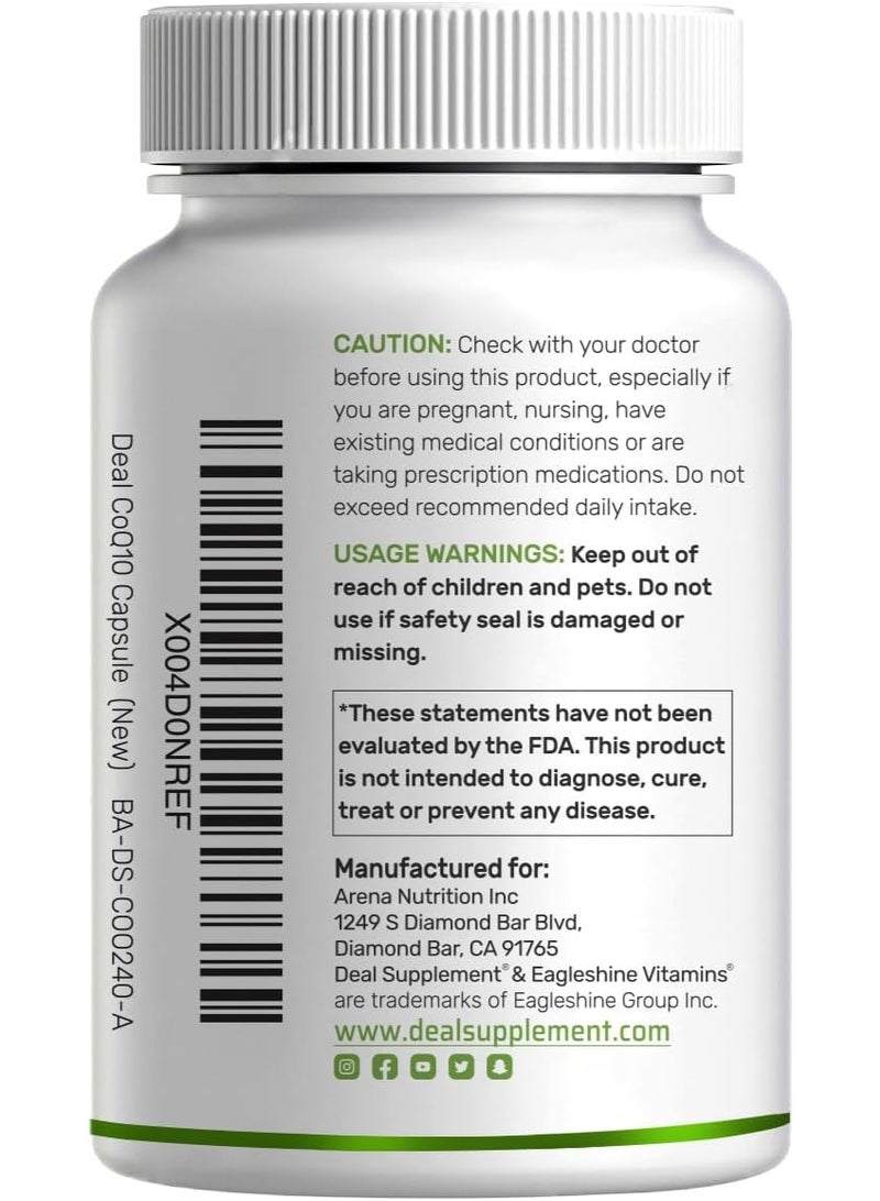 ملحق الصفقة كوك10 100 ملغ مع أوميغا 3 100 ملغ، 240 كبسولة - Image 4