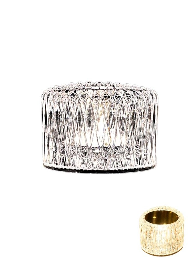 Drumstone (𝐒𝐩𝐞𝐜𝐢𝐚𝐥 𝟏𝟓 𝐘𝐞𝐚𝐫𝐬 𝐖𝐚𝐫𝐫𝐚𝐧𝐭𝐲 Rechargeable Crystal LED Table Lamp – 3-Color Touch Control Night Light with Adjustable Brightness, Decorative Mood Lighting for Bedroom, - Image 1