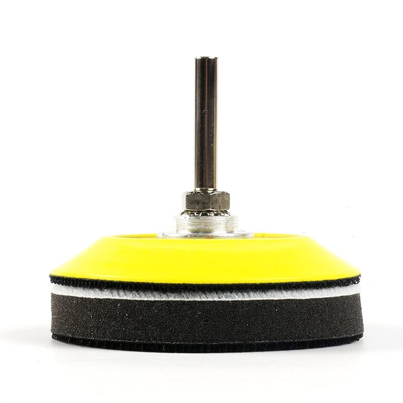 Yakamoz 2 Pack 3-Inch Hook and Loop Sanding Backing Pad with 1/4 Inch Shank and Soft Foam Layer Buffering Pad Polishing Tool Kit for Drill Air Die Grinder Sander Grinding Rotary Tool - Image 3