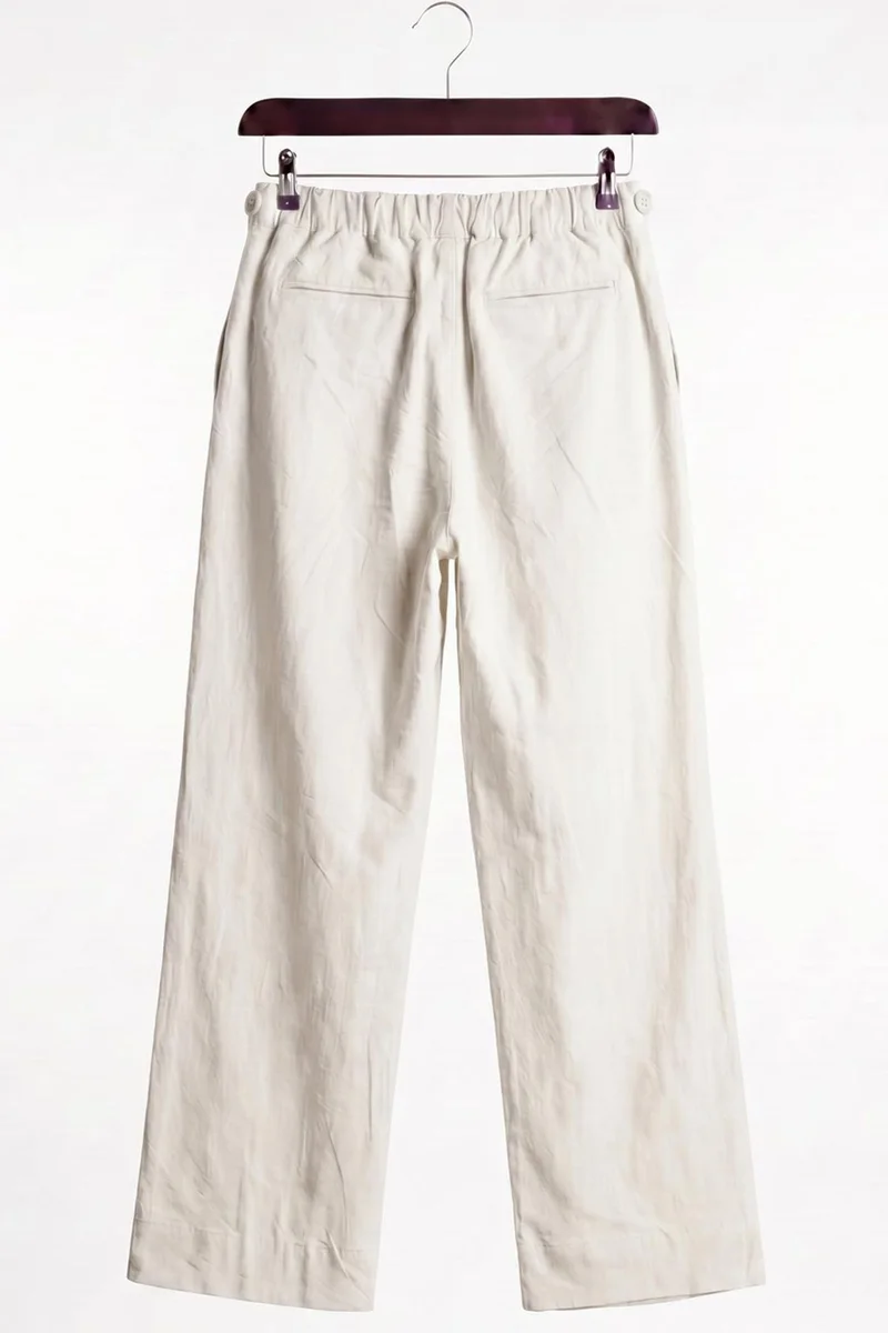 Giesto Cream Natural GIESTO Men's Cotton Straight-Leg Suit Pants for Men | Best Price UAE