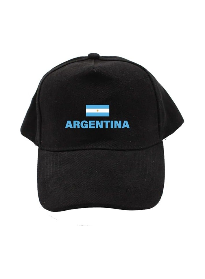 قبعة رياضية الأرجنتين مع إغلاق فيلكرو قابل للتعديل للأطفال للجنسين - Image 1