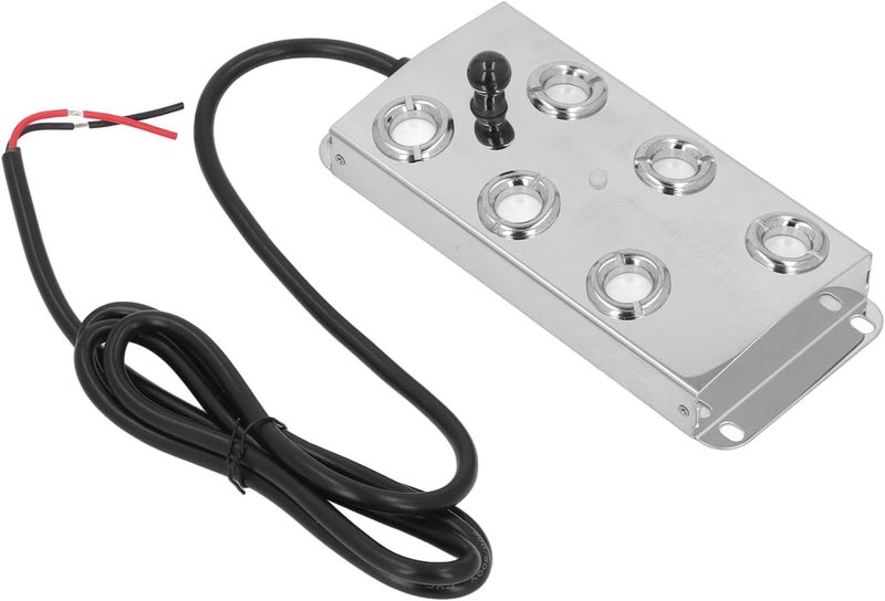 Aramox Water Pond Fogger Stainless Steel 6 Heads Quiet Fog Maker for Garden Landscape DC45-48V, Pond Fog for Landscape Garden - Image 1