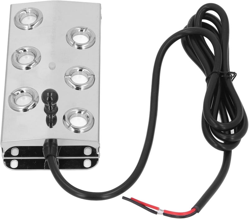 Aramox Water Pond Fogger Stainless Steel 6 Heads Quiet Fog Maker for Garden Landscape DC45-48V, Pond Fog for Landscape Garden - Image 2