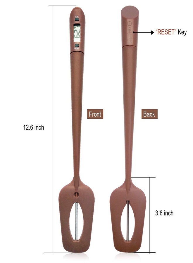 Efeng Candy Spatula with Thermometer Built in and Pot Clip - Fast Instant Read Digital Spatula Thermometer for Candy Making,Chocolate,jams,syrups with BPA Free Silicon Spatula - Image 4