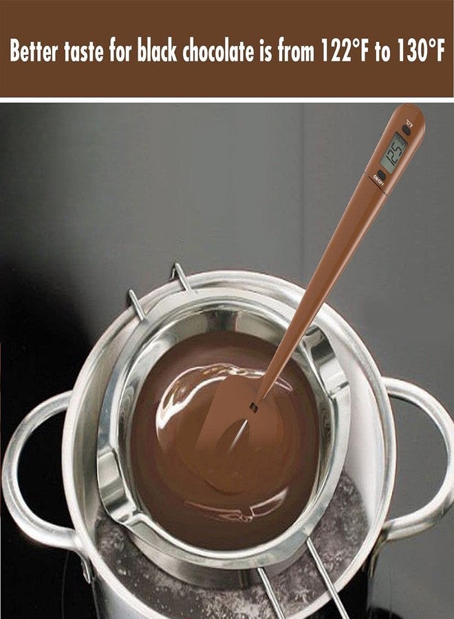 Efeng Candy Spatula with Thermometer Built in and Pot Clip - Fast Instant Read Digital Spatula Thermometer for Candy Making,Chocolate,jams,syrups with BPA Free Silicon Spatula - Image 2