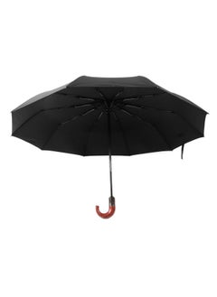 Zerodis Zerodis Travel Umbrella, Compact Windproof Umbrella with Curved Handle Automatic Folding Umbrella for Men Women Backpack Car (Non Glue Type)  - Image 2