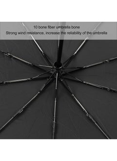 Zerodis Zerodis Travel Umbrella, Compact Windproof Umbrella with Curved Handle Automatic Folding Umbrella for Men Women Backpack Car (Non Glue Type)  - Image 4