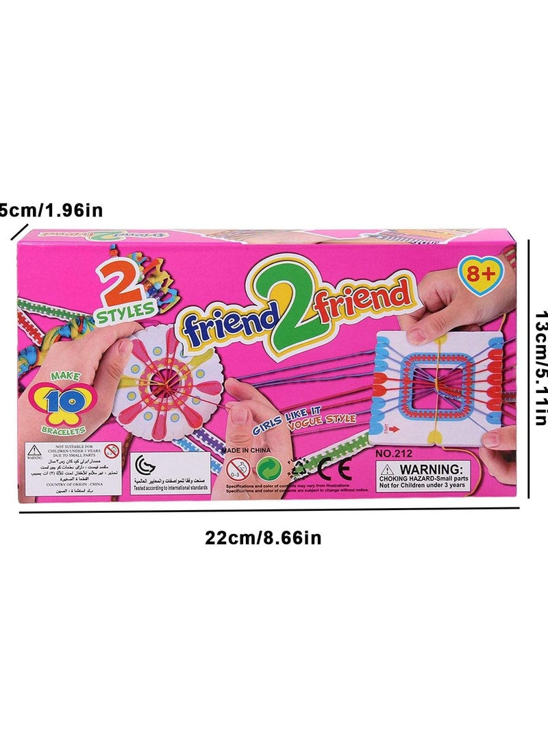 GGOOT DIY Bracelet Making Kit - DIY Jewelry Arts Craft Gifts Toys - Making Bracelet Strings Tools Kit with Colorful Thread and Beads for Girls Teens - Image 4