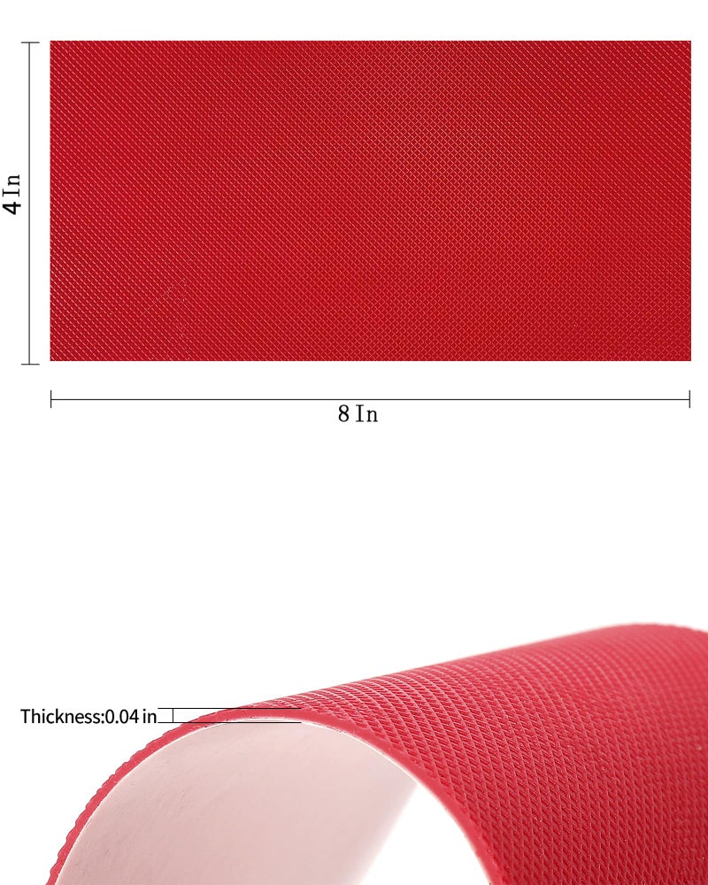 CZBYXA12 Red Bottom Shoe Sole Protector,Sole Guard - Non-Slip Shoe Pads | Compatible with Christian Louboutin Heels | Smooth Surface Traction | Scratch Prevention(8"x4" 2Pairs) - Image 4