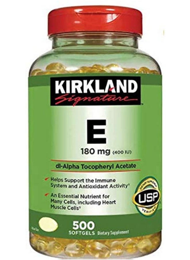 Kirkland Signature Kirkland Signature Vitamin E 180mg, 500 Softgels  - Image 1