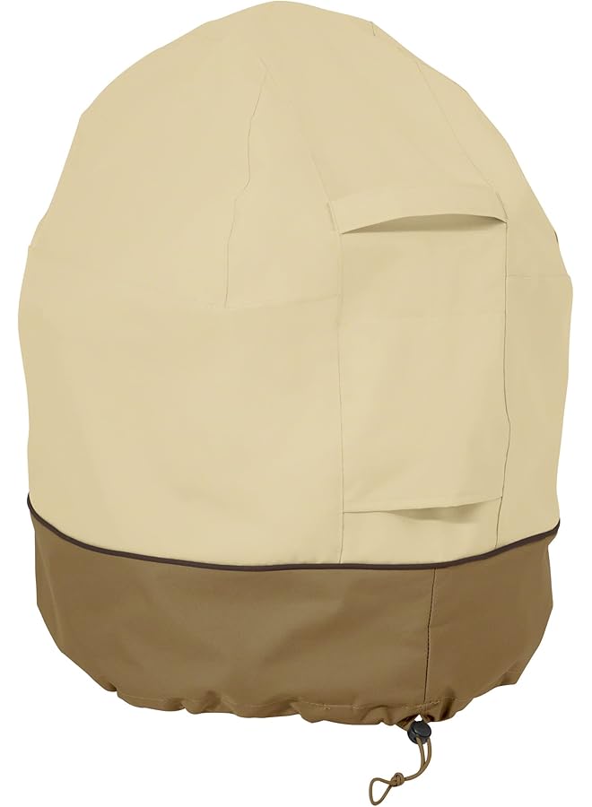 كلاسيك أكسيسوريز الشرفة مقاومة للماء 21 بوصة كامادو البسيطة السيراميك شواء غطاء الشواية غطاء الشواية غطاء الشواية للخارجية غطاء شواء شواء - Image 1