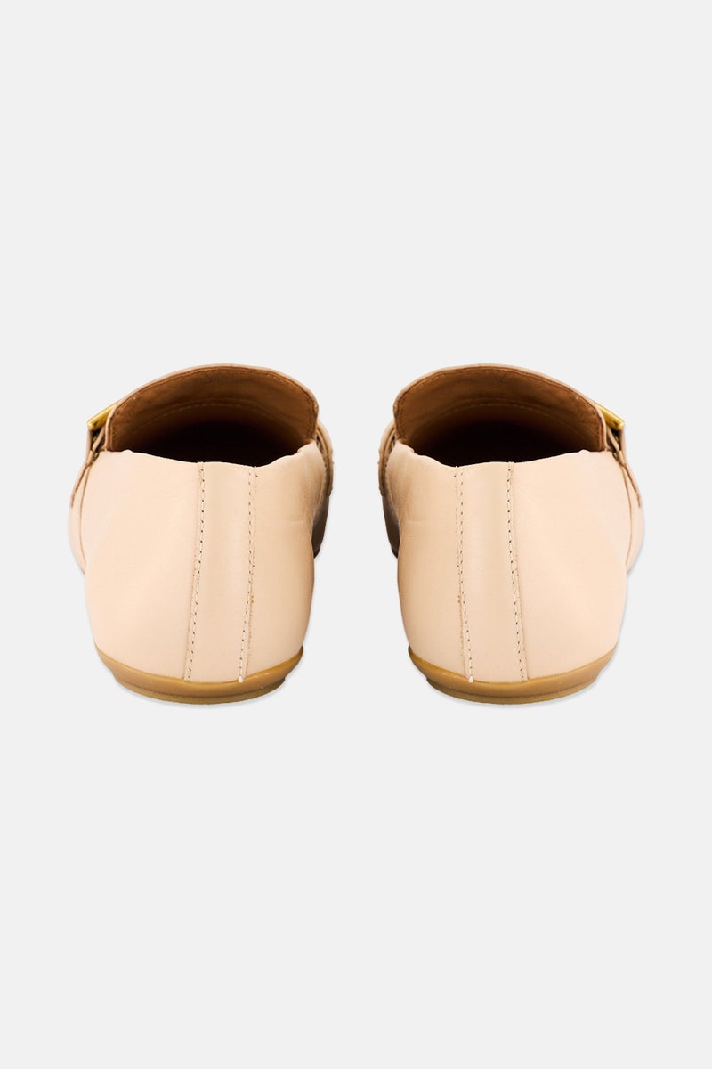 GEOX Women D Palmaria Slip On Flats, Tan  - Image 2