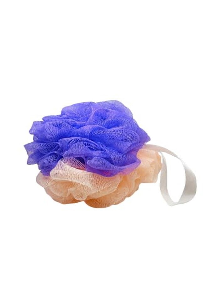 RAPIDO Dual-Colour Bath Loofah | Bath Loofah Sponge Scrubber | Premium Mesh Sponge Set (Blue, Pack of 2) - Image 4