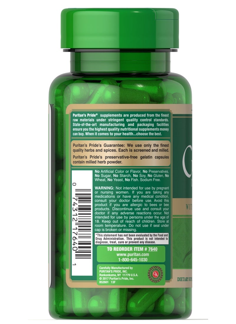 Puritan's Pride - 50 Capsules Ginseng Complex With Royal Jelly 1000 Mg - Image 1