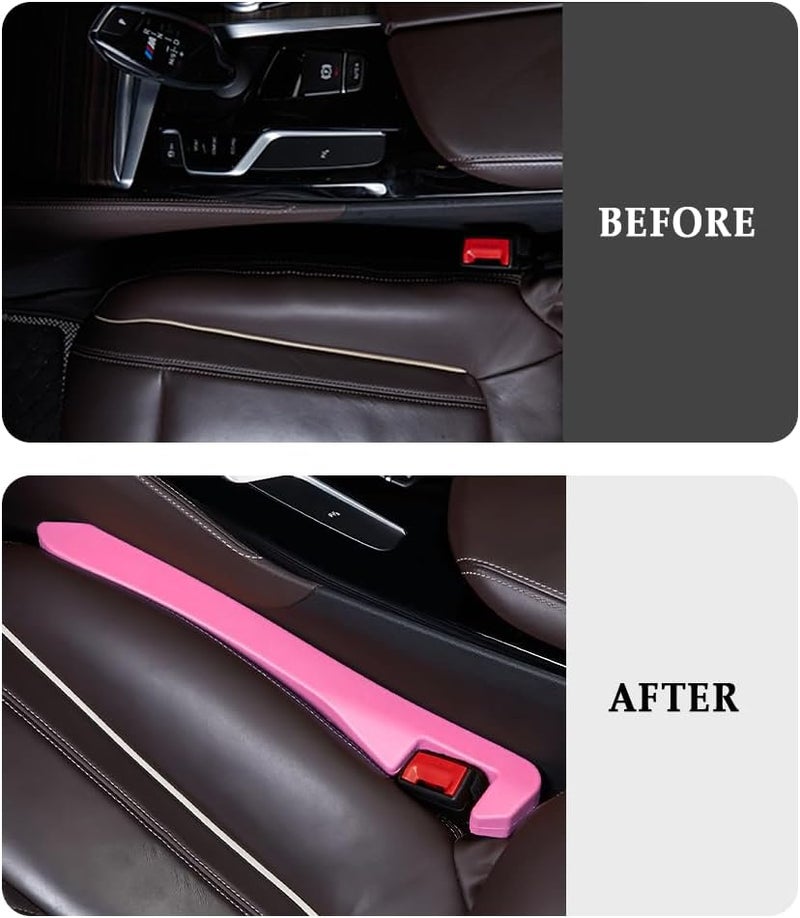 IHOTDER 2PCS Car Seat Gap Filler, Super Flexible Side Organizer, Universal Interior Accessories for Tightly Filling Gaps (Pink) - Image 5