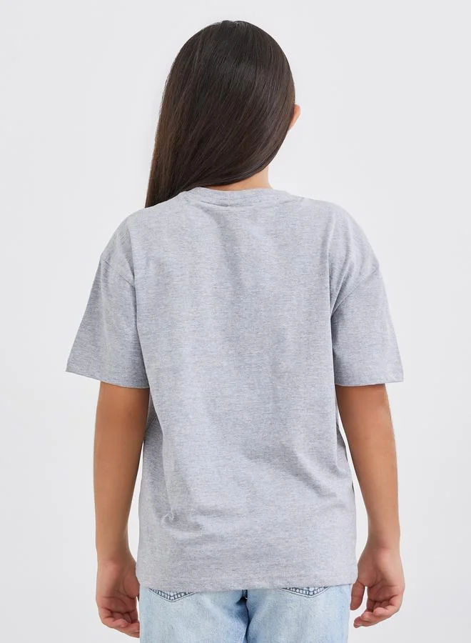 Styli Styli Graphic Print Short Sleeve T-Shirt