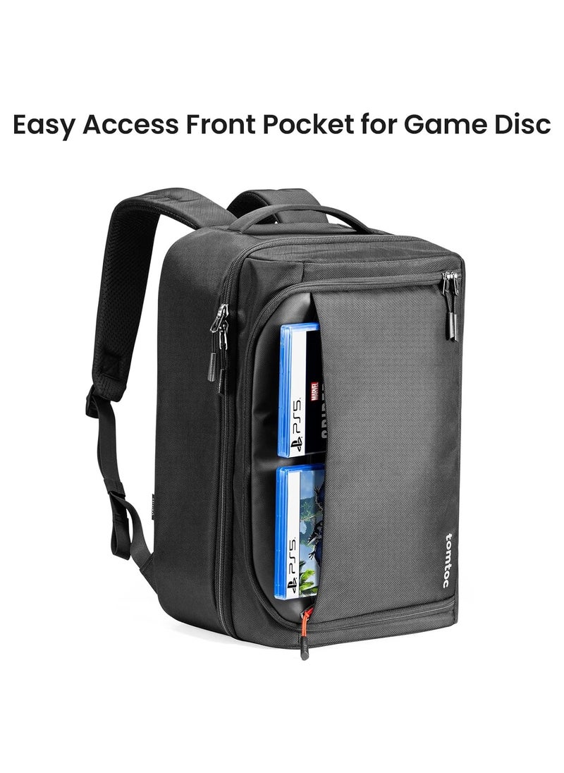 Travel Backpack for PS5/ PS5 Pro Console, Accessories, Eco-Friendly Protective Carrying Case Storage Bag Compatible with Sony PlayStation 5 Console, Headset, 2 Game Discs, PS5 Controller, Charging Station - pzsku/ZA55B2BC0C7AA3CEE8346Z/45/_/1727450140/91839306-82c6-417b-b748-1b9c4ba5383d