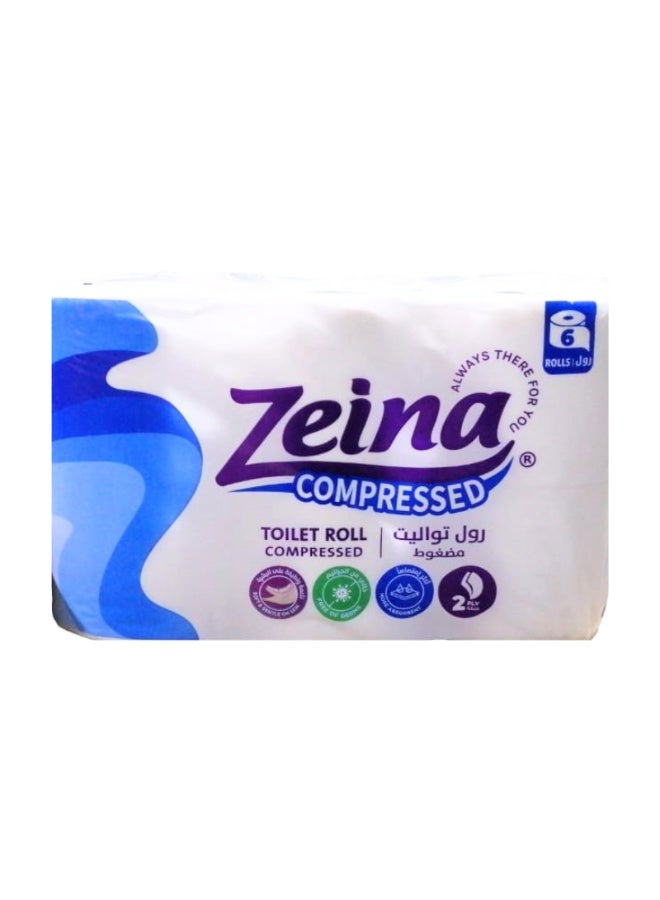 Zeina Toilet Trio Paper Roll - 6 Rolls