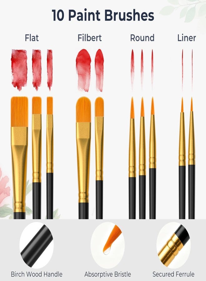 Nicpro Watercolour Paint Kit 36 Tubes, 12 ml Watercolour Tube, High Quality Watercolour Paint Kit with 10 Brushes, 25 Papers, Palette, Paint Kit for Adults Beginners - Image 5