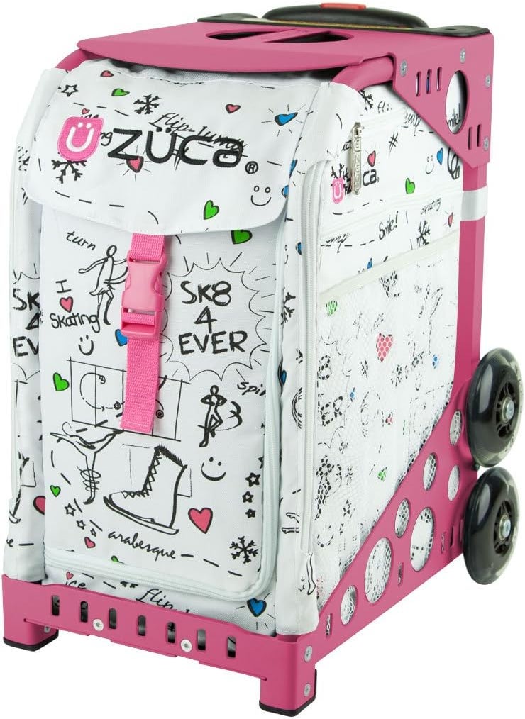 ZUCA ZUCA Bag SK8 Insert  Pink Frame w Flashing Wheels  - Image 1