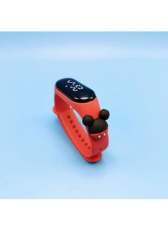 Crayon Shin-chan LED Waterproof Kids Watch Mickey-Red
