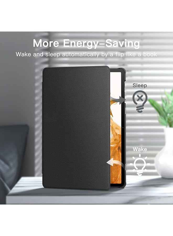 جي تيك حافظة لجهاز سامسونج جالكسي تاب S8 بلس 2022 S7 Fe 2021 S7 بلس 2020 مقاس 12.4 بوصة مع حامل قلم S، غطاء واقٍ رفيع مع حامل متعدد الزوايا باللون الأسود - Image 5