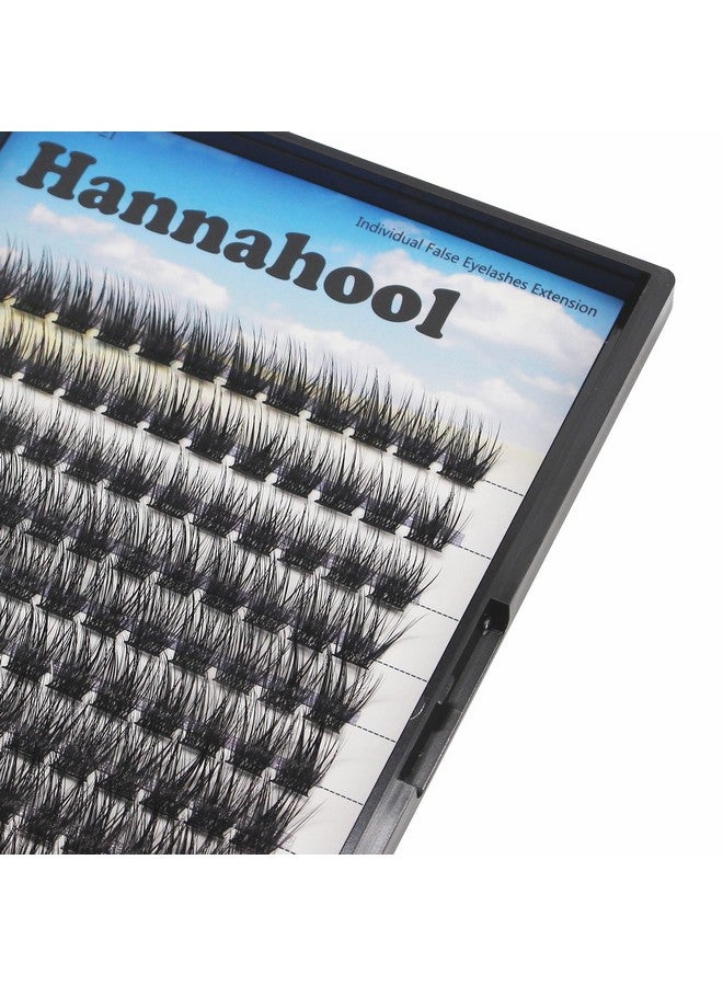 Hannahool 120Pcs D Curl Individual Wide Stem Cluster Diy Eye Lashes Extensions Mixed 10 12 14 16Mm/14 16 18Mm/12 14 16Mm Makeup Dramatic Volume Lashes (Mixed 12 14 16Mm) - Image 1