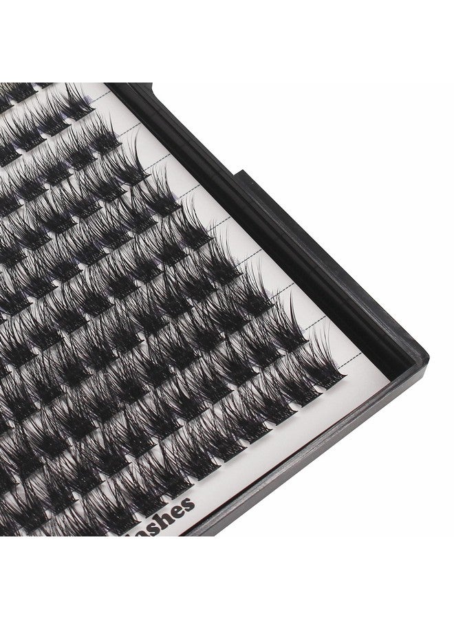 Hannahool 120Pcs D Curl Individual Wide Stem Cluster Diy Eye Lashes Extensions Mixed 10 12 14 16Mm/14 16 18Mm/12 14 16Mm Makeup Dramatic Volume Lashes (Mixed 12 14 16Mm) - Image 4
