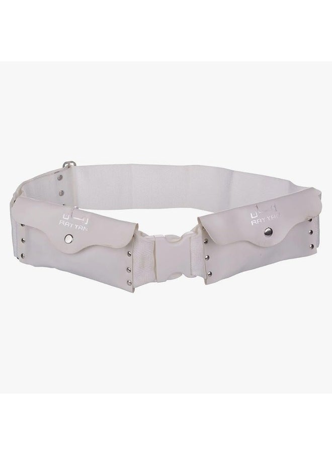 MYK Hajj umrah Ihram Non Stitch waterproof White Belt  - Image 1