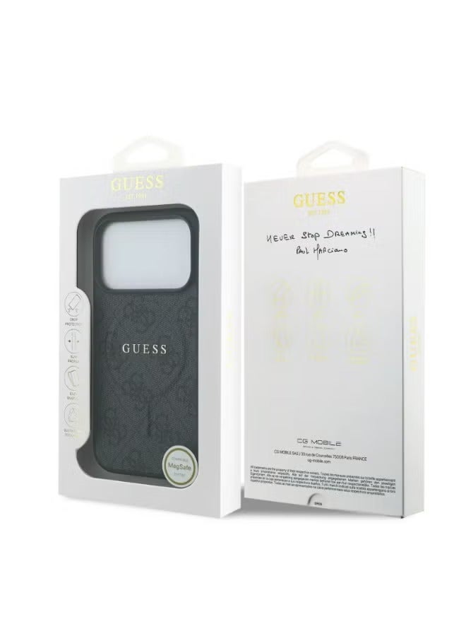 GUESS iPhone 17 Pro Max Guess MagSafe PU Leather Case With Classic Logo -BLACK - Image 5