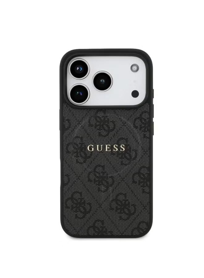 GUESS iPhone 17 Pro Max Guess MagSafe PU Leather Case With Classic Logo -BLACK - Image 4