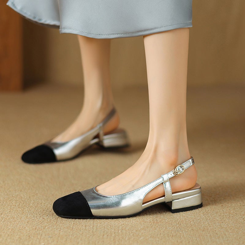 Supply 2023 Casual Low Heel Women'S Shoes 31-43 Size Code Stitching Toe Sandals Women - Image 2