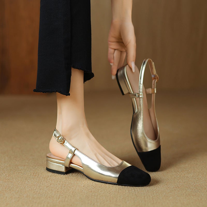 Supply 2023 Casual Low Heel Women'S Shoes 31-43 Size Code Stitching Toe Sandals Women - Image 4