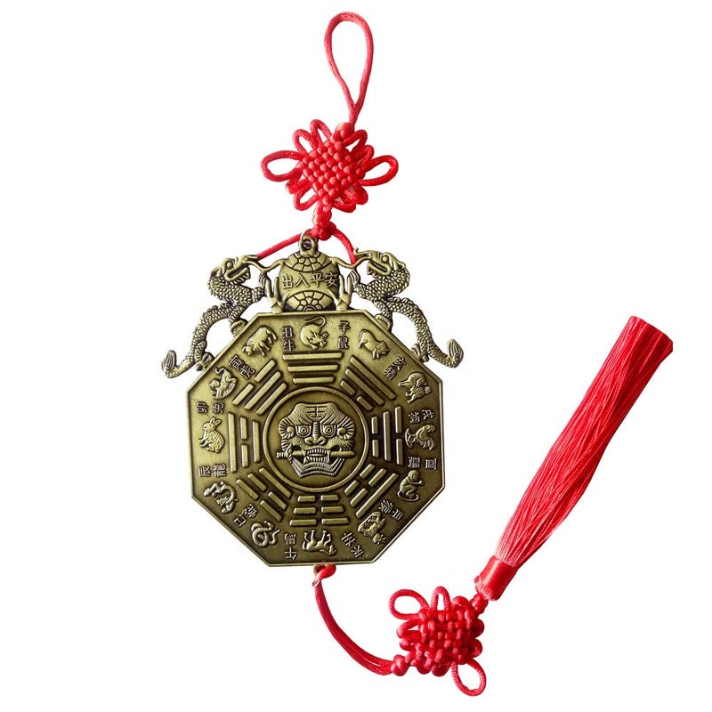 FengShuiGe Feng Shui Ornaments Chinese Bagua Mirror Home Supplies Decoration Bring Wealth and Luck Hang 39 Dragon Bagua Mirror
