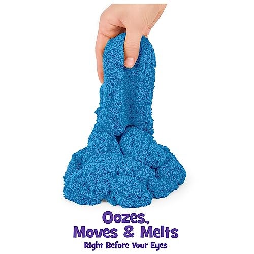Kinetic Sand رمل كينيتك، الرمل الحسي القابل للتشكيل الأصلي، أزرق، 2 رطل. كيس قابل لإعادة الإغلاق، للأعمار 3 سنوات فما فوق - Image 3