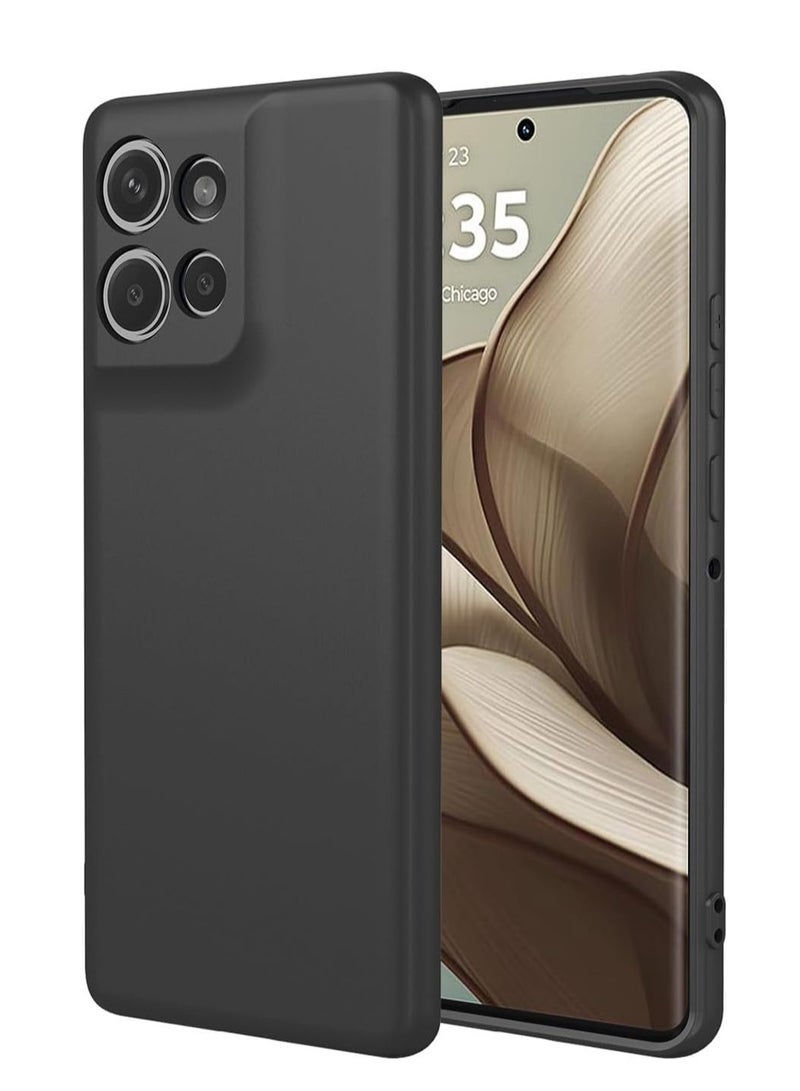 Motorola Edge 50 Case Cover with Inner Velvet Fabric Lining Cushion Case Shockproof Camera Protection Back Cover for Motorola Edge 50 6.7-inch  - Image 1