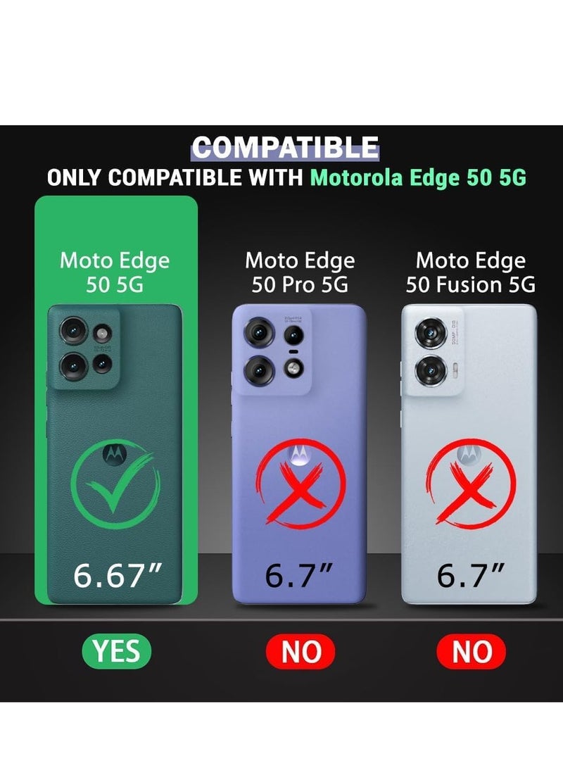 Motorola Edge 50 Case Cover with Inner Velvet Fabric Lining Cushion Case Shockproof Camera Protection Back Cover for Motorola Edge 50 6.7-inch  - Image 2