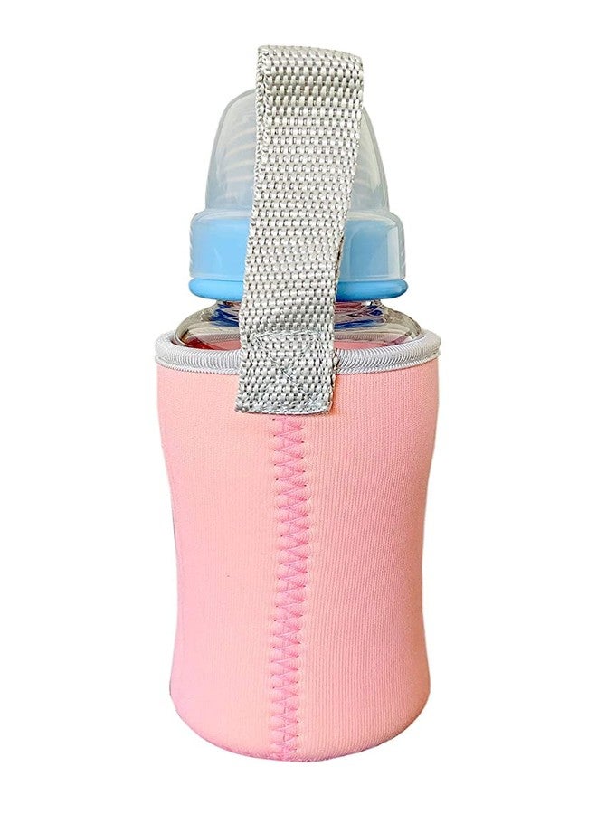 Aplam Chaplam Cute Animated Patterned Soft Stretchable Baby Feeding Bottle Cover with Easy to Hold Strap for 120ml, 150ml, 240ml (Pack of 2- Multicolor4) - Image 5
